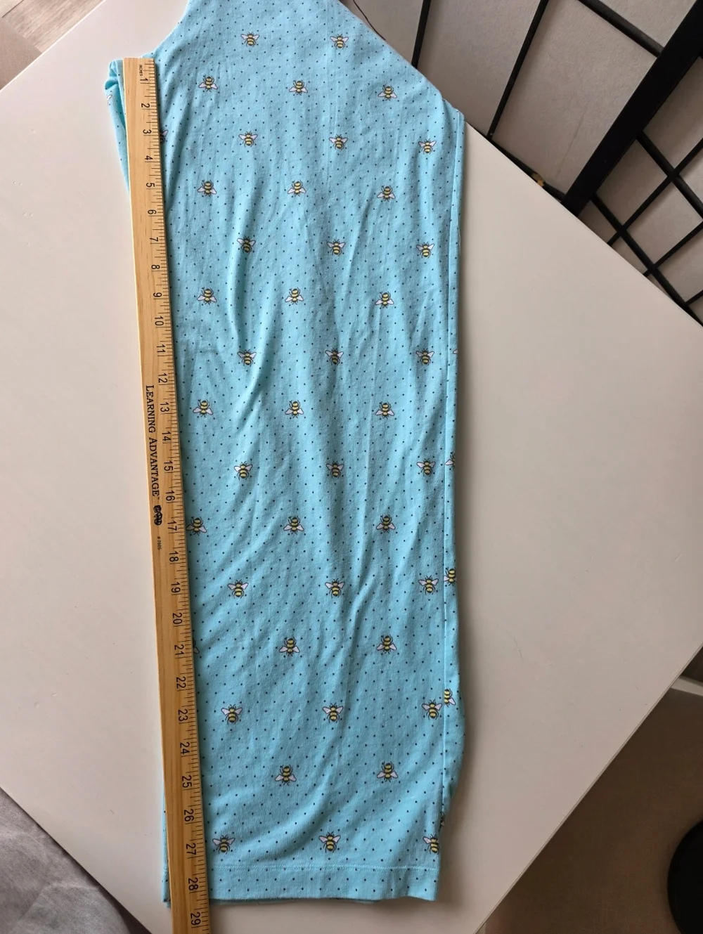 Sonoma Women's Yellow Scoop Neck Top and Light Blue Bumblebee Pajama Set ~Medium - Picture 7 of 16